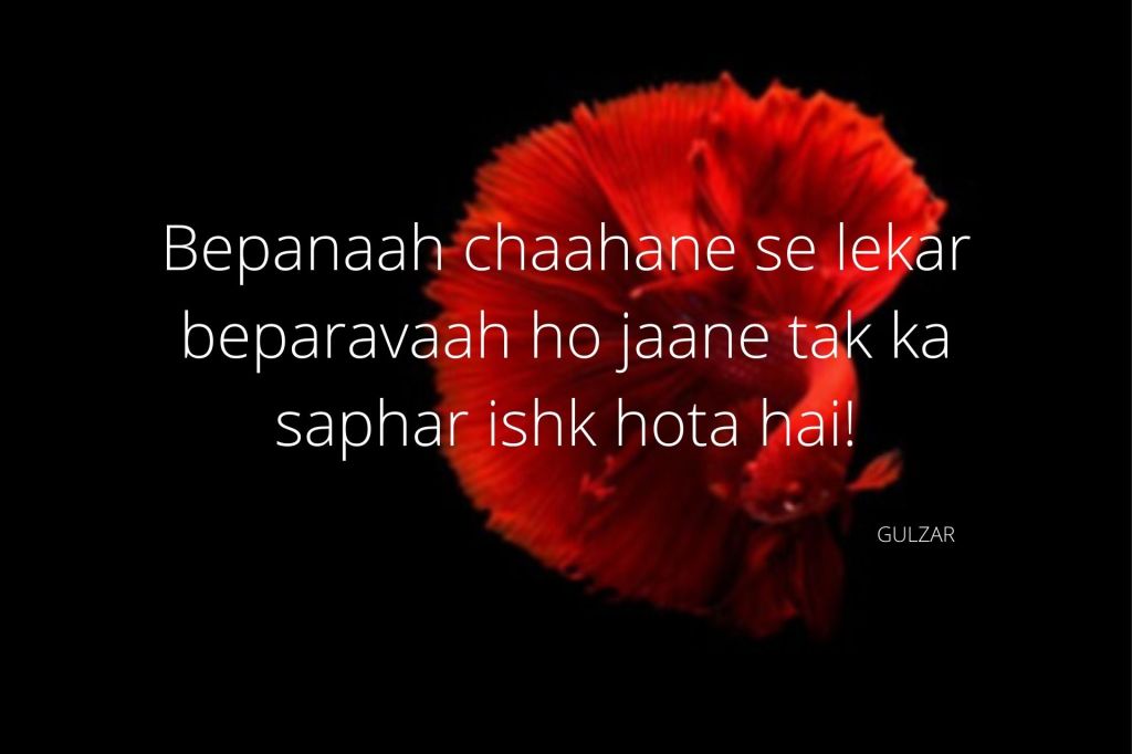 Gulzar quotes on love